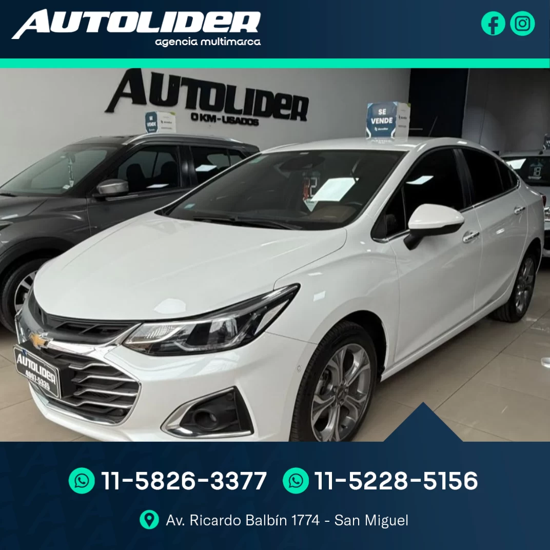 Chevrolet Cruze Premier 1.4T Sedan 2022 — foto 1 — Autolíder San Miguel