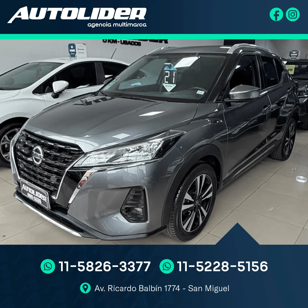 Nissan Kicks 1.6 Advance MT 2021 — foto 1 — Autolíder San Miguel